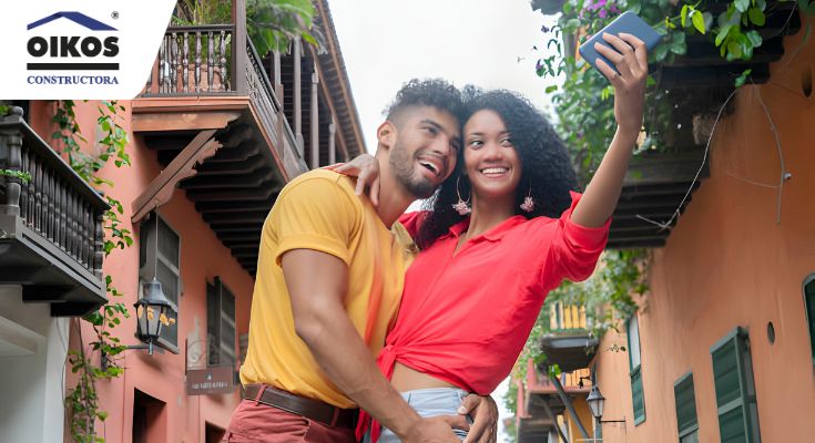 Pareja en Cartagena